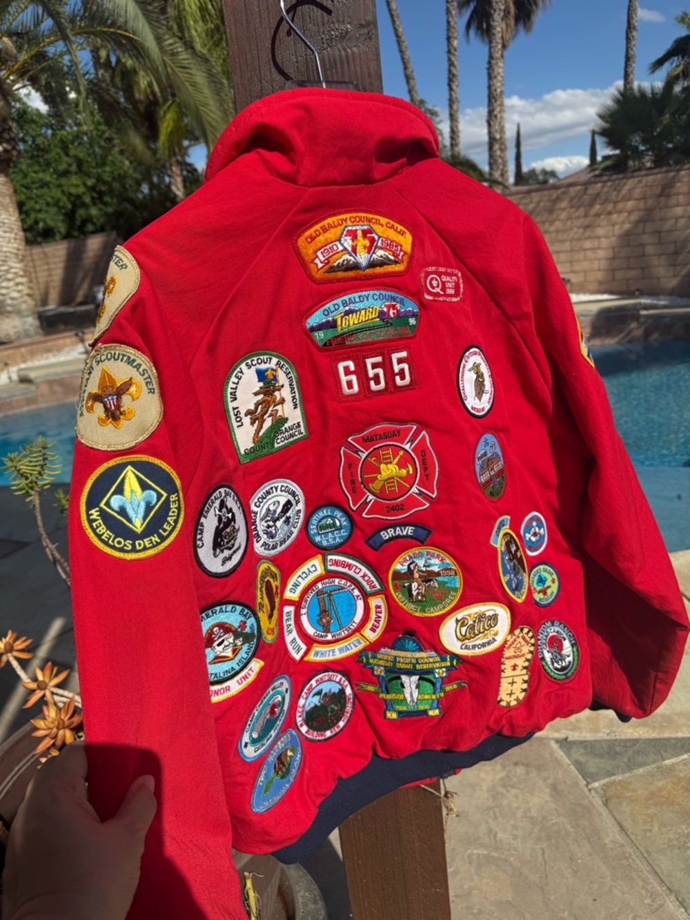 Boy Scouts of America patch bomber jacket SZ Lg - Picture 3 of 15